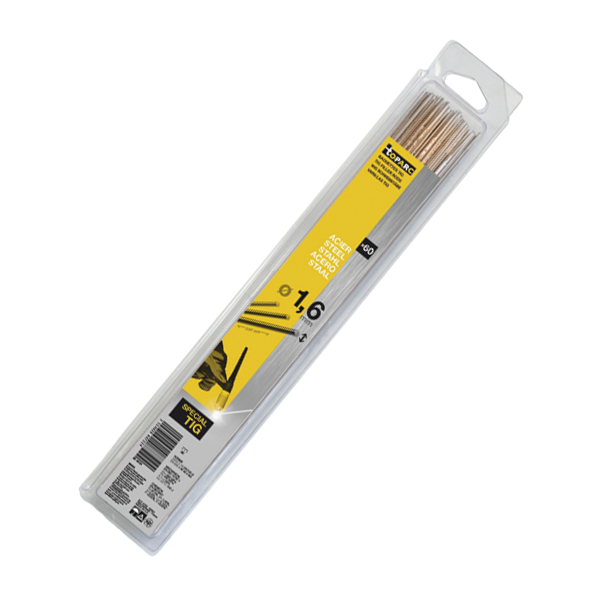 Métal d'apport TIG Baguette TIG Acier SG2 Diamètre 2.0 mm Longueur 330 mm (40 baguettes)