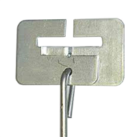 Attache suspente SPLP en acier galvanisé  - Fixation suspente sous ossature primaire largeur 40 mm - 100 pièces