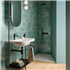 Faïence salle de bain effet zellige - Gleeze Glossy - 20,0 CM x 7,5 CM - ép. 10,00 MM - Turchese
