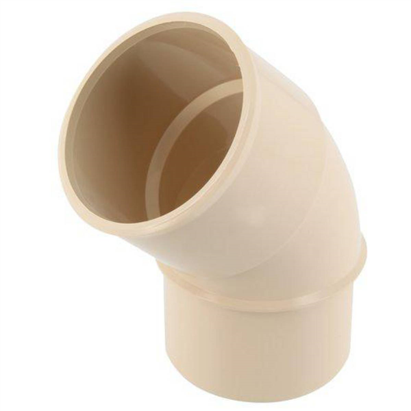 Coude mâle-femelle à 45° Nicoll CJ4GT pour tube de descente de gouttière de 50 mm - Techtan Sable