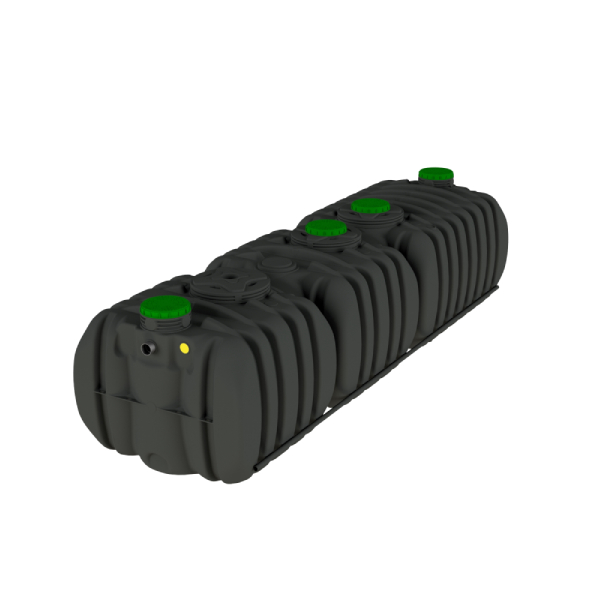 Micro station assainissement individuel à culture fixée 12000,0 ltr - ACTIPURE 185 16 EH - 4 tampons de visite ⌀ 400 mm