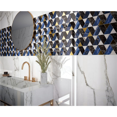 Faïence murale effet marbre polie et rectifiée - Rhapsody - 60,0 CM x 120,0 CM - ép.7,00 MM - White Beauty