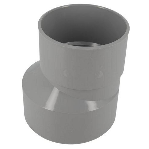 Réduction extérieure excentrée PVC pour évacuation d'eau - mâle/femelle - Ø 140/110 mm