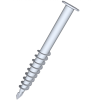 Vis de fondation Weasyfix pour terrasse ou abri - acier galvanisé - longueur 750,0 MM - charge admissible 750 KG