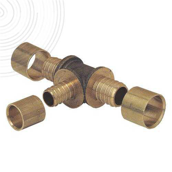 Té réduit à glissement - PER Ø16-Ø12-Ø16