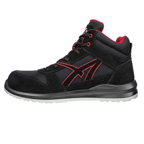 Chaussure sécurité mi-haute hommes S3 SRC Clifton Low Albatros - Noir et rouge - Taille 40