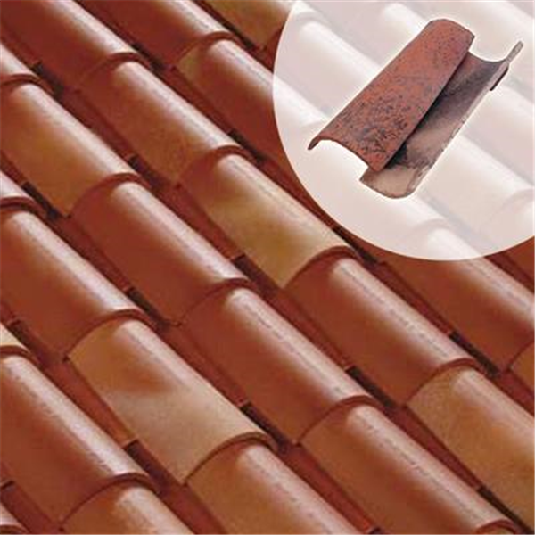 Tuile Canal Languedocienne 50 de couvert, dessus TERREAL - Vieille terre