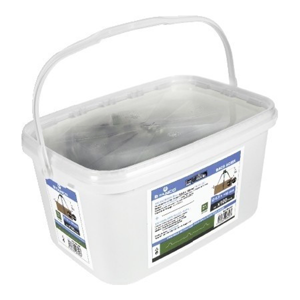 Fixations bacs acier sur charpente bois - Zacrovis + Cavalier - 6.5 x 100 mm - Gris anthracite - RAL 7016 - boîte de 100