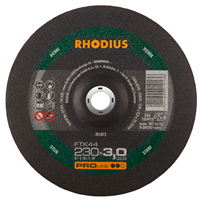 Disque à tronçonner pierre et métaux non ferreux FTK44 Rhodius 230 x 3 x 22.23 mm