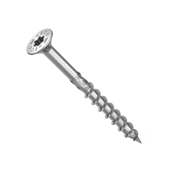 Vis à bois Heco Topix Plus Acier zingué - Tête fraisée Filetage partiel Empreinte HD30 - Ø6 x 70 mm - Boîte de 200