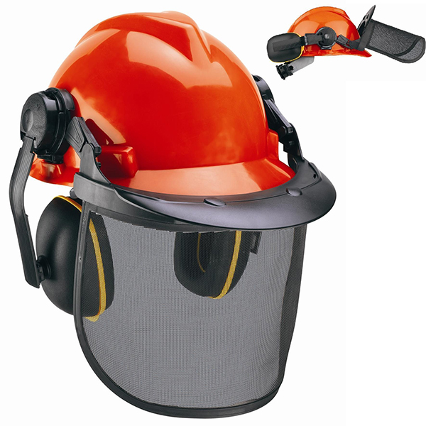 Casque de protection forestier complet - coquilles antibruit, visière amovible Euro-Protection