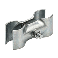 Collier de serrage anti-vandalisme pour clôture mobile de chantier - Dimensions 130 x 55 x 16 mm