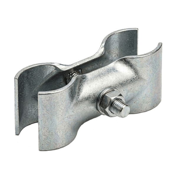 Collier de serrage anti-vandalisme pour clôture mobile de chantier - Dimensions 130 x 55 x 16 mm