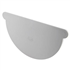 Fond de naissance demi-rond Nicoll pour gouttière - Gauche/Droite - Développé 25 cm - Longueur 20 mm - Techtan - Gris