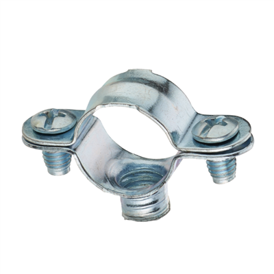 Collier de fixation simple - Tubes en acier et cuivre - Diamètre 18 mm - Sachet de 5