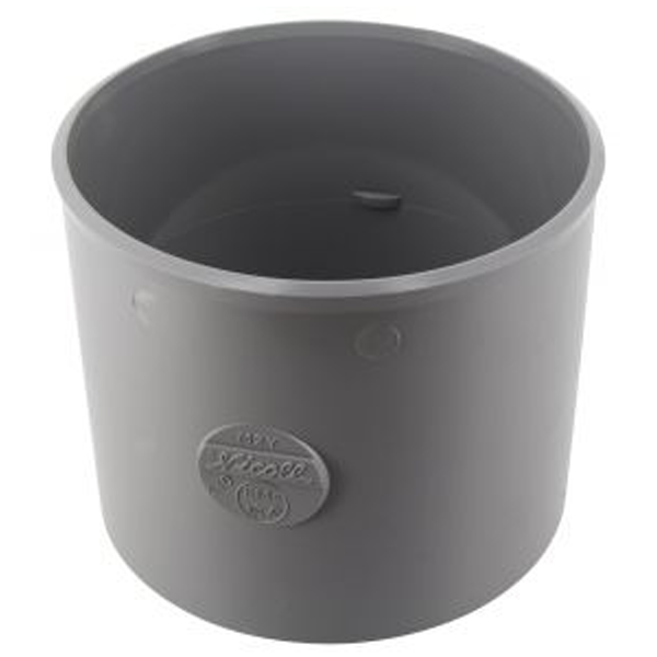 Manchon PVC à coller Femelle/Femelle - diamètre 160 mm - Gris clair