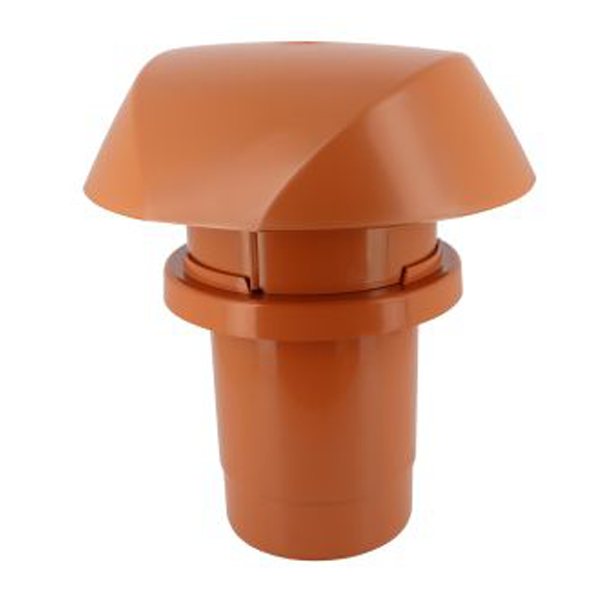 Chapeau de ventilation avec adaptateur tuile à douille Atemax - Diamètre 160 mm