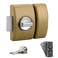 Verrou pour porte d'entrée Design Thirard cylindre 45 mm à 5 goupilles - livré avec 3 clés