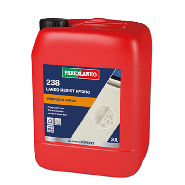 Hydrofuge de surface imperméabilisant longue durée - Lanko Resist Hydro 238 - Bidon 20L