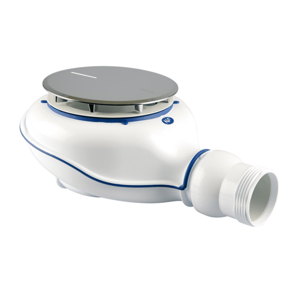 Bonde Turboflow 2 Nicoll pour receveur de douche - Sortie orientable - Diamètre 90 mm - Multi-matière