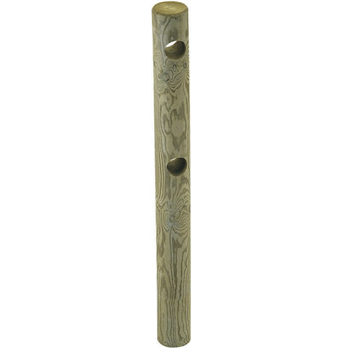 Poteau intermédiaire pour clôture Prailloux en pin sylvestre - bois traité classe 4 vert - Ø 140 mm - hauteur 1,50 M