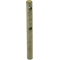 Poteau intermédiaire pour clôture Prailloux en pin sylvestre - bois traité classe 4 vert - Ø 140 mm - hauteur 1,50 M