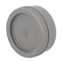 Tampon de visite Nicoll avec bouchon mâle/femelle - Diamètre 160 mm - À coller - PVC - Gris