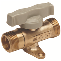 Robinet Installation int JPG DN15   double mâle G 3/4" à patte / skinpack