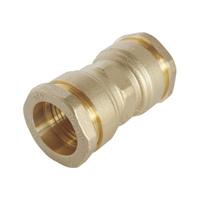 Raccord laiton type manchon égal SUMO pour tube PE ø 25,0 MM