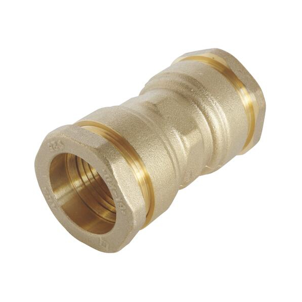 Raccord laiton type manchon égal SUMO pour tube PE ø 25,0 MM