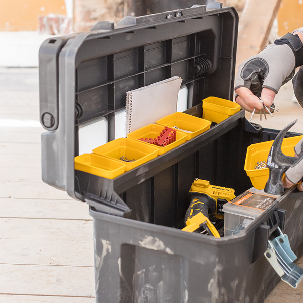 Boîte à outils Stanley Pro Fatmax IP 54 avec 6 godets 66 cm 39 litres