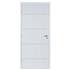 Bloc-porte prépeint Ketch blanc à âme alvéolaire - Gypso - serrure PDDT - 204 CM x 73 CM - droit poussant