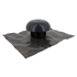 Chapeau de ventilation avec collerette d'étanchéité et moustiquaire - diamètre 100 mm - Gris anthracite