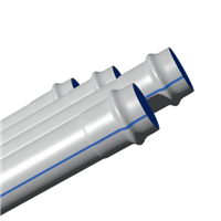 Tube PVC ⌀ 200 mm bi-orienté adduction à joint PN16 - BI-OROC - Longueur 6 m