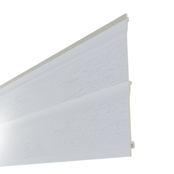 Bardage PVC extérieur imitation bois - Barcel - 300,00 MM x 18,00 MM - Long. 5,00 M - Blanc