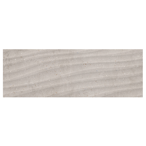 Faïence murale effet béton Amira Curve - 20,0 CM x 60,0 CM - ép. 8,80 MM - coloris Dark Light