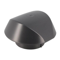 Chapeau de ventilation de toit simple Nicoll Atemax VVS10 - femelle Ø 100 MM - PVC Anthracite