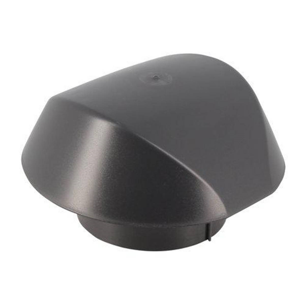 Chapeau de ventilation de toit simple Nicoll Atemax VVS10 - femelle Ø 100 MM - PVC Anthracite