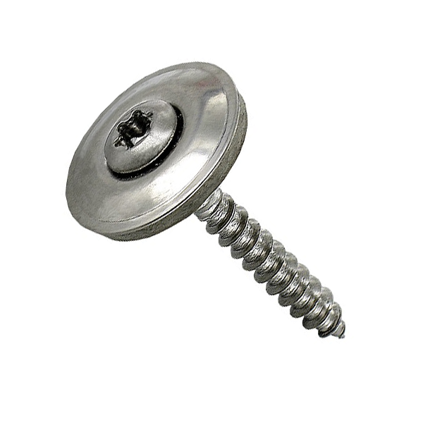 Vis faîtage avec rondelle EPDM Ø 20 mm - Inox A2 - ⌀ 4,5 mm x 120,0 mm – Boîte de 50