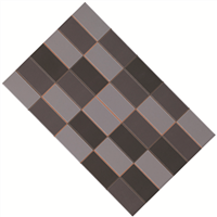 Faïence murale MONOCROMA Mosaico Antracita - 25 cmx40 cm