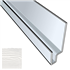 Profil linteau de fenêtre en aluminium laqué Argent C51 pour bardage Cedral Click - longueur 3 M