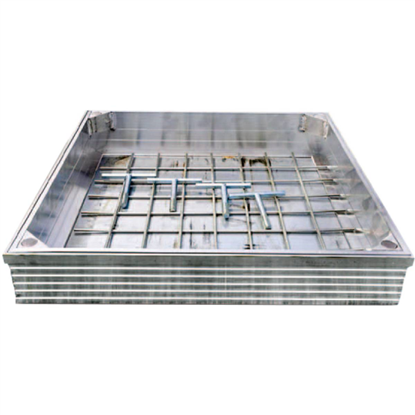 Chassis de visite Alusol Light H100/600 à remplir pour pavés