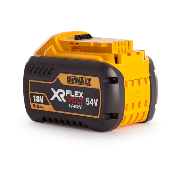 Pack de démarrage DeWalt Flexvolt 2 batteries 54V/18V 9.0Ah 1 chargeur rapide DCB118X2