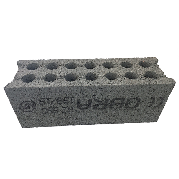 Bloc béton plein perforé Obra - B80 - 500x150x200 mm