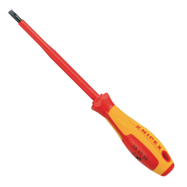 Tournevis plat Knipex isolé 1000 Volt - vis à fente - lame 2,5 mm - Longueur 177 mm