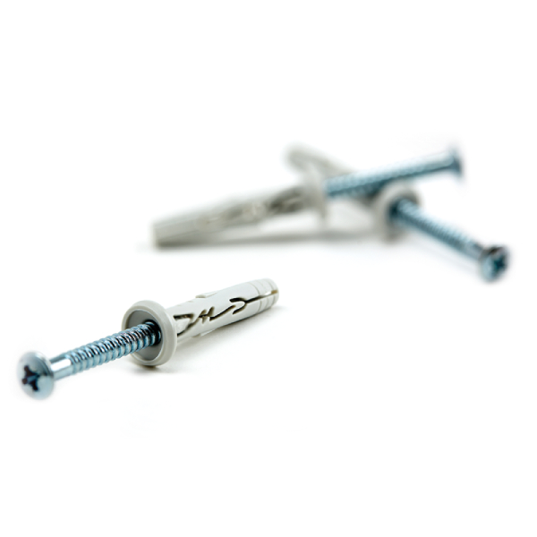 Cheville à frapper béton en nylon avec vis zingué tête plate - Spit Hit-M P - 5,0 mm x 27,0 mm - Seau de 1000