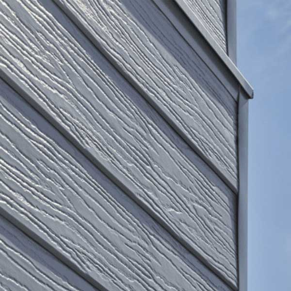 Bardage PVC extérieur imitation bois - système à rainure et languette - P 1024 Deceuninck - 300,00 MM x 4,00 M - Gris perle