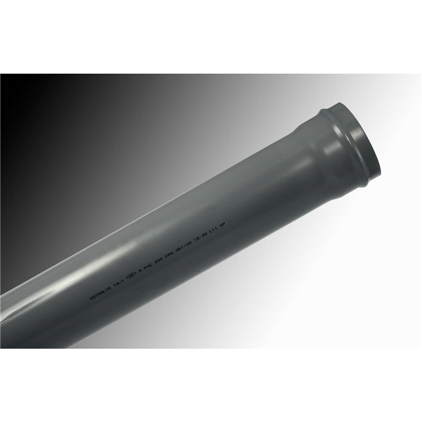 TUBE TUYAU PVC ASSAINISSEMENT PAROI STRUCTUREE LISSE CR16/SN16 D500 (3M) - NF