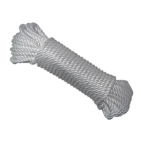 Corde en polypropylène traitée anti-UV blanche - Diamètre Ø 10 mm - Longueur 25 mètres