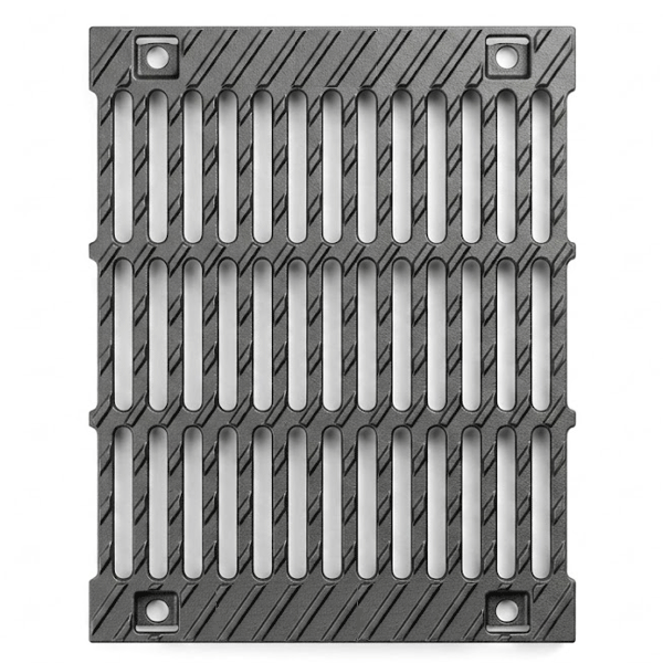 Grille caniveau fonte triples fentes 139/18 mm D 400 pour caniveau BIRCOsir DN 420 - Longueur 500 mm